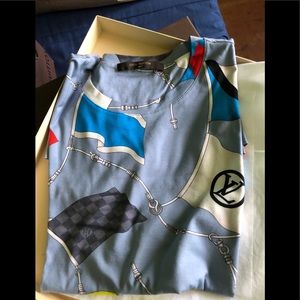 AUTHENTIC LV Flag Print Mens Tee
